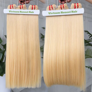 Precio de Fábrica, 613 Paquetes de Cabello Humano Virgen Liso de Color, Extensiones de Doble Trama a Máquina para Compra al por Mayor - Product Image 2