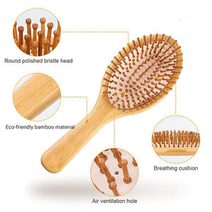 Ensemble de brosses à cheveux et de peignes en bambou élégant Cadeau parfait pour les amateurs de soins capillaires - Product Image 4