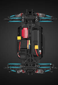 <span class=keywords><strong>HOSHI</strong></span> NOUVEAU N517 Frenzy 1/12ème échelle Brushless Full Scale 4WD 70KM/H Voiture RC Haute Vitesse Tout-terrain Monster Truck - Product Image 5