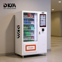 Distributeur automatique de nourriture et de boissons froides numérique intelligent personnalisé DKM avec lecteur de carte