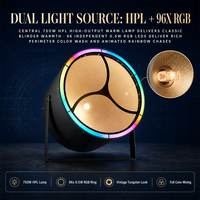 Projecteur de scène rétro 750W RGB Aux CW WW 3200K-6500K COB DMX512 8CH pour éclairage frontal de scène, théâtre et concert