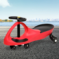 Voiture à pédales pour enfants avec roues lumineuses et grand siège spacieux, roues en PU clignotantes, pièces en plastique