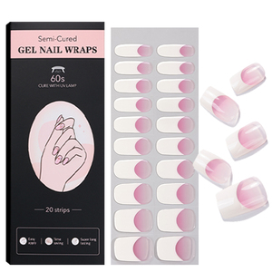 Precio de fábrica al por mayor azul Rosa degradado arte de uñas UV esmalte semi <span class=keywords><strong>curado</strong></span> pegatina de gel de uñas - Product Image 5