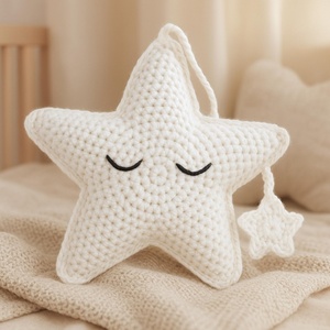 Juguete <span class=keywords><strong>de</strong></span> Estrella Tejida a Crochet <span class=keywords><strong>para</strong></span> Bebé, Estrella <span class=keywords><strong>de</strong></span> Cinco Puntas Hecha a Mano, Amigurumi con <span class=keywords><strong>Caja</strong></span> Musical <span class=keywords><strong>de</strong></span> Estrella <span class=keywords><strong>de</strong></span> Crochet <span class=keywords><strong>de</strong></span> Color Personalizado <span class=keywords><strong>para</strong></span> Recién Nacidos - Product Image 3