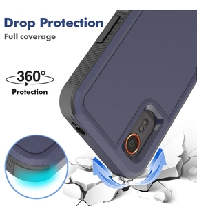 Housse antichoc double couche pour téléphone portable pour <span class=keywords><strong>Samsung</strong></span> Galaxy <span class=keywords><strong>Xcover</strong></span> 7 Hybrid Armor PC Coque arrière en TPU - Product Image 3