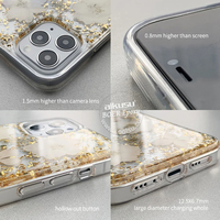 Fleur de peinture de tournesol Anti jaune antichoc de luxe avec étui de couverture arrière de téléphone portable en Tpu scintillant pour Iphone 15 11Pro