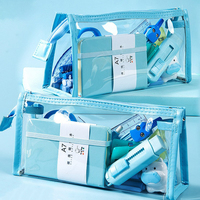 Vente en gros de trousse à crayons personnalisée en PVC avec fermeture éclair pour maquillage étudiant, pochette à crayons personnalisée mignonne