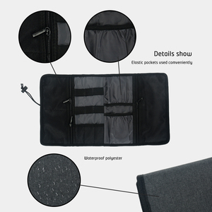 Organisateur électronique pour câbles, sac de rangement pour accessoires de téléphone, chargeur de voyage, organiseur de câbles, étui de transport enroulable pour câbles USB - Product Image 3