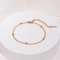 Ensemble de bijoux bohème en acier inoxydable plaqué or 18 carats avec des liens en forme de fleurs, imitation perle turquoise, collier et bracelet pour femmes