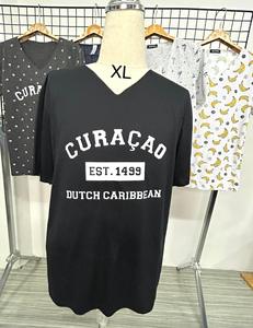 Camiseta de manga corta con cuello en V, colores lisos. Hecha con TK30 S/J  150-160 gsm (39) - Product Image 4