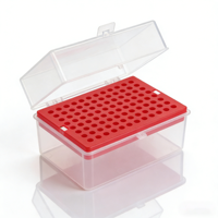 Boîte de rangement professionnelle OEM pour pointes de pipette, anti-fuite, standard, grande capacité, 96 puits, avec couvercle sécurisé, pour fournitures de laboratoire