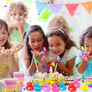 Jesus Loves You Multicolor Rubber Ducks <b>Bath</b> Toys for Baby Shower Pool Religious Party Favors Birthday Gifts Church Reward - Product Image 5