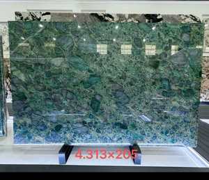 Losa de Cuarcita Verde Brasileña, Panel de Pared de Piedra Natural, Revestimiento de Piedra para Decoración Interior y Exterior de Oficinas, Villas y Hoteles - Product Image 1