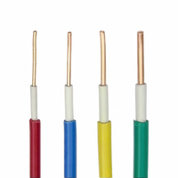 Flammhemmendes ZC-BVV Kupfer PVC-isoliertes und ummanteltes Kabel 450/750V 70 ℃   Installationsdraht für Innenverdrahtung und Beleuchtung