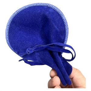 Sac cadeau en velours personnalisable avec cordon de serrage pour colliers, boucles d'oreilles, bagues, bracelets et autres bijoux - Product Image 5