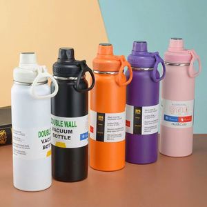Bouteille d'eau sport en acier inoxydable à isolation sous vide avec affichage LED de la température, grande capacité, avec sangle, pour le camping, modèle K135 - Product Image 3