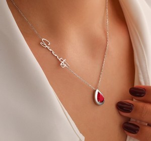 Collar de Alejandrita Hecho a Mano, Regalos de Aniversario para Esposa, Regalo del Día de la Madre para Ella, Collar de Acero Inoxidable 316l - Product Image 5