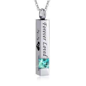 Kalung guci batu kelahiran 12 warna liontin untuk Kalung guci abu kremasi - Product Image 3