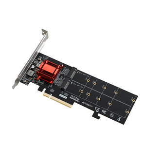 Pcie3.1 X8 để Dual M.2 (m-key) Thẻ mở rộng-PCIe 3.0 SSD Adapter cho máy tính để bàn sử dụng 12 tháng bảo hành trong kho - Product Image 2
