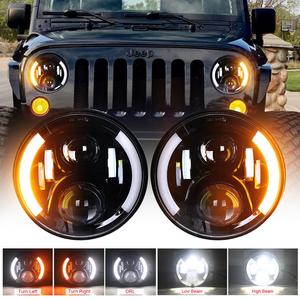 Faro redondo LOYO, faro Led de 7 pulgadas, faro todoterreno de haz Alto y Bajo para faros Led Wrangler Jl de - Product Image 6