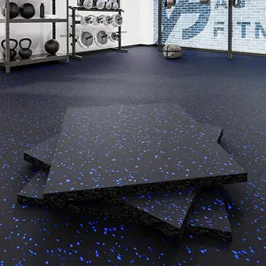 Anti Slip Rubber Tiles Noise Shock Exercise Home Protective Gym Mat Sports Flooring Thick Exercise Equipment Rolls Floor Carpet