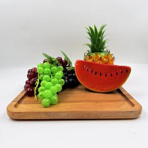 Chobi Family Acacia Wood <b>Tray</b> Square Serving Plate For <b>Snacks</b> And Home Dining Durable Unfinished - Product Image 1