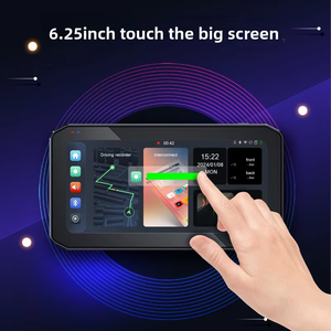 Nouvelle caméra de tableau de bord pour moto sans fil CarPlay Android Auto, double objectif 1080P, capteur <span class=keywords><strong>Sony</strong></span> IMX307, navigation intelligente GPS TPMS IP67 - Product Image 2