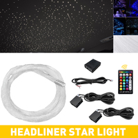 Kit d'éclairage de plafond de voiture Shooting Star 600 pièces DC12V, éclairage de plafond en fibre optique pour van, maison et autres accessoires d'éclairage