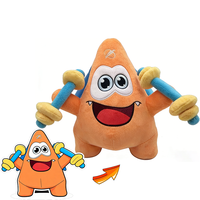 UYEAH Op maat gemaakte kleine gele ronde schattige cartoon knuffel van katoenen pluche, anime zachte pluche oranje fruitpop met aangepast logo