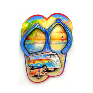 Logotipo personalizado playa autobús forma epoxi madera <span class=keywords><strong>Ibiza</strong></span> nevera imán recuerdo - Product Image 1