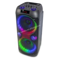 Usine nouveau 10 pouces sans fil Subwoofer haut-parleur Portable double Boomboxes système de cinéma maison RGB FM USB AUX batterie sonore forte
