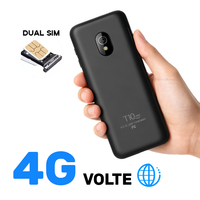 TIQ MINI M5S Clavier gravé en hébreu Téléphone Android 13 Écran tactile Bouton Smartphones Téléphone Android