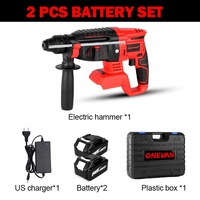 Marteau perforateur rotatif sans fil 2000W 588Vf, perceuse à percussion rechargeable, brise-roche 26mm pour le bricolage