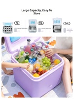 Glacière portable PRIMITIVE, boîte isotherme pour le camping, les pique-niques, la plage, la pêche, la conservation des aliments et des boissons au frais
