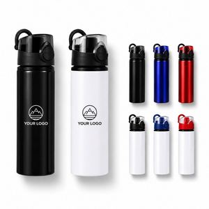 Bouteille d'eau sportive en aluminium 800 ml avec couvercle, logo personnalisé, pour la gym, le cyclisme, les voyages, les événements et le marketing de marque - Product Image 1