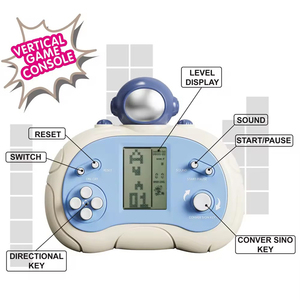 Classico Puzzle <span class=keywords><strong>Tetris</strong></span> Russo, Gioco Elettronico Portatile con Blocchi, Console <span class=keywords><strong>di</strong></span> Gioco Retrò per Bambini - Product Image 4
