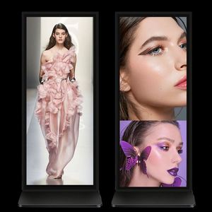 Veto Indoor Vertical LCD Floor <b>Standing</b> Totem Commercial Digital Signage Video Display Player for Retail Stores Airports Subways - Product Image 2