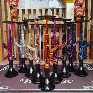 Narguilé <span class=keywords><strong>Ak47</strong></span> Luxe Russe Or Rose en Résine, Grand Narguilé <span class=keywords><strong>Chicha</strong></span> <span class=keywords><strong>Ak47</strong></span> en Forme de Pistolet <span class=keywords><strong>Ak47</strong></span> pour la Vente en Gros - Product Image 2