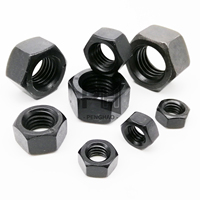 Boulon hexagonal en oxyde noir galvanisé antirouille d'usine OEM Acier au carbone Acier inoxydable SS304 316 DIN934 Écrous hexagonaux