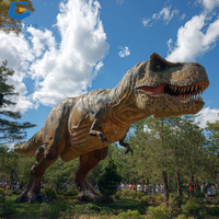 Modèle de dinosaure en silicone CE Trex de grande taille pour exposition de dinosaures, logistique de projet mondiale SGD100