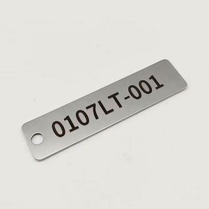 Custom Durable Stainless Steel Rectangle Engraving Tags with UV Printing Two Holes for Personalized Stamping Blanks Perfect <b>Gift</b> - Product Image 3