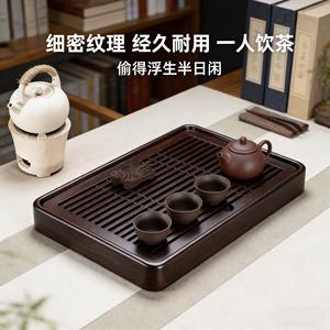 Bandeja de té de madera maciza hecha a medida, mesa de té china para el hogar, bandeja de té de ébano de alta gama con escurridor, juego completo. - Product Image 3