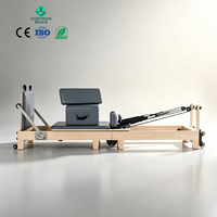 Contron Sports Premium Maple Wood Pilates Reformer 2430mm Kelas Komersial Yoga Core Bed Rehabilitasi Tahan Lama untuk Kesehatan