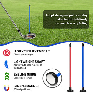 Varilla magnética direccional para alineación de golf, de aleación de aluminio, herramienta de práctica y entrenamiento, roja y azul - Product Image 4