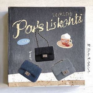 Bolso pequeño de lona con diseño de letras para auriculares de Tailandia - Product Image 2