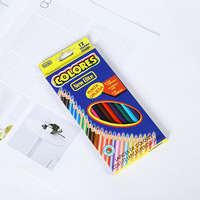 Ensemble de crayons de couleur huileux hexagonaux de 7.5 pouces pour enfants Crayon de peinture de 3.5 pouces pour l'école primaire