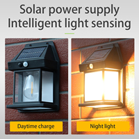 Détection de mouvement à économie d'énergie Solaire Extérieur Crépuscule à l'aube Lumières de porche Activé Montage mural Extérieur Led Solaire Lumière de jardin