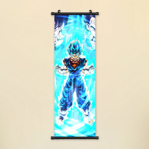 Affiche murale en tissu 70*25cm, 3500 motifs, Anime japonais <span class=keywords><strong>Dragon</strong></span> <span class=keywords><strong>Ball</strong></span> Goku Vegeta, Peintures, Poster mural déroulable - Product Image 4