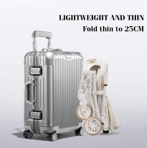 Poussette portable d'extérieur JXB pour chat et chien, pliable et réglable, avec porte-gobelet confortable et parapluie pour la promenade - Product Image 4