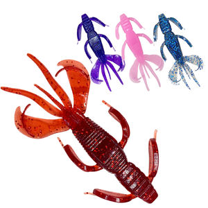 เหยื่อแบบนิ่มรูปกุ้งเต้นรำแบบหลายขาเหยื่อแบบนุ่มเหมือนจริงหนอนพลาสติกสำหรับปลากะพงและปลาแมนดารินเหมาะสำหรับการยิงแบบตก - Product Image 1